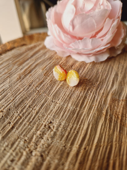 Puces 1 cm 💛🧡🤍
