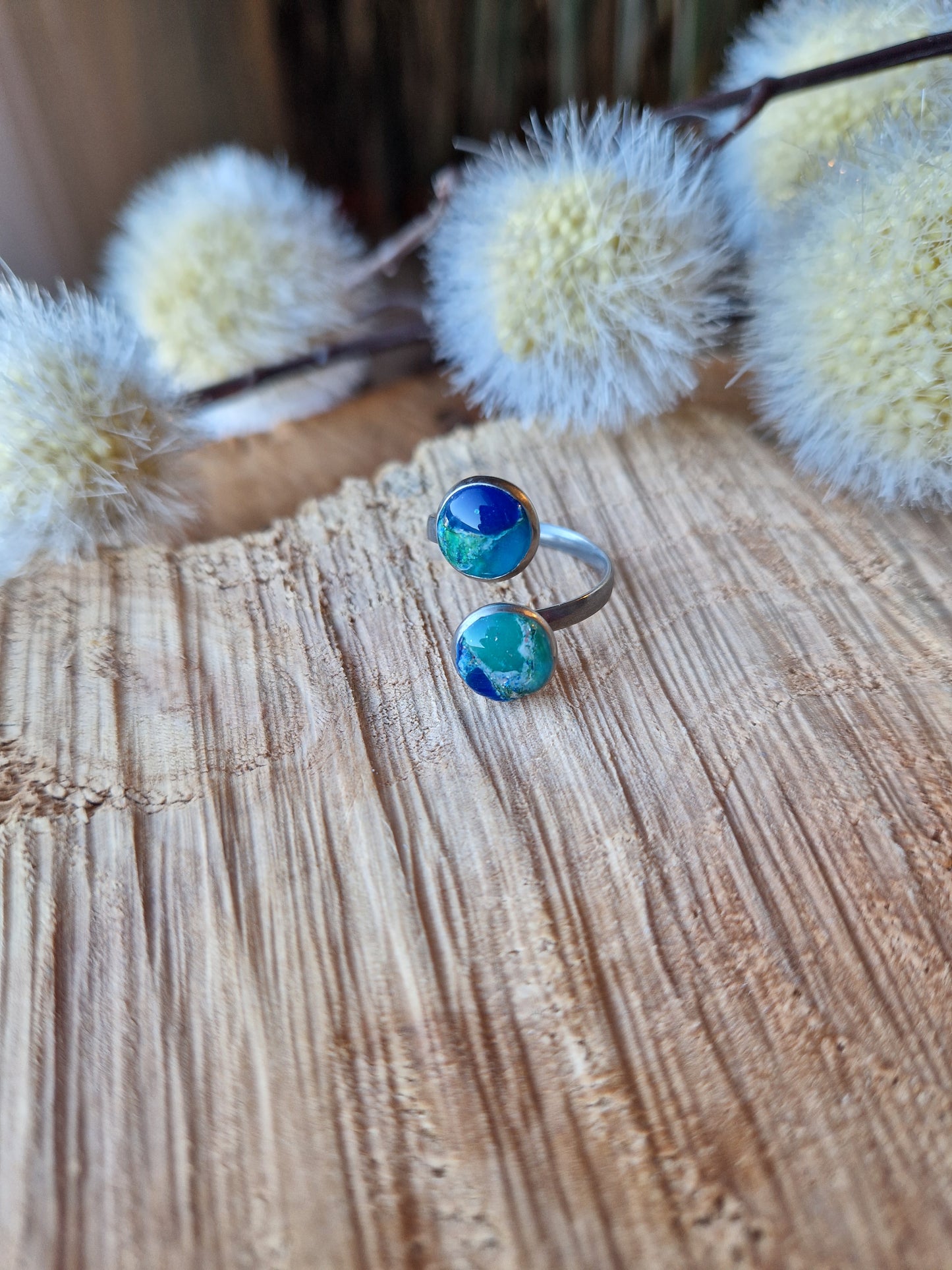 Bague ajustable "Lagon" 💙