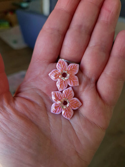 Pampilles "Fleurs de Noël" (sans créoles).