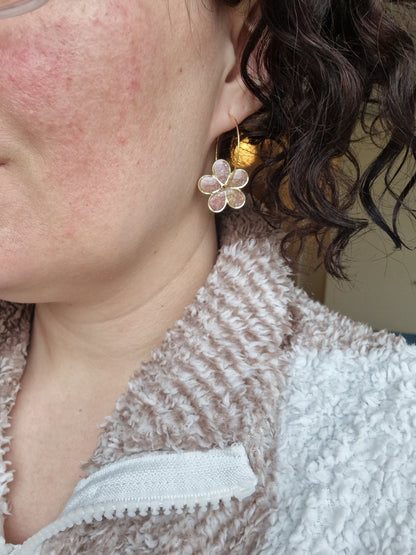 Les boucles "Flora" 🌸 (réservées à Lucie).