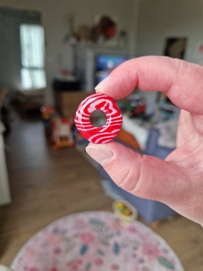 Pampilles "Sucre d'orge 🍬" (sans créoles) finition brillante.