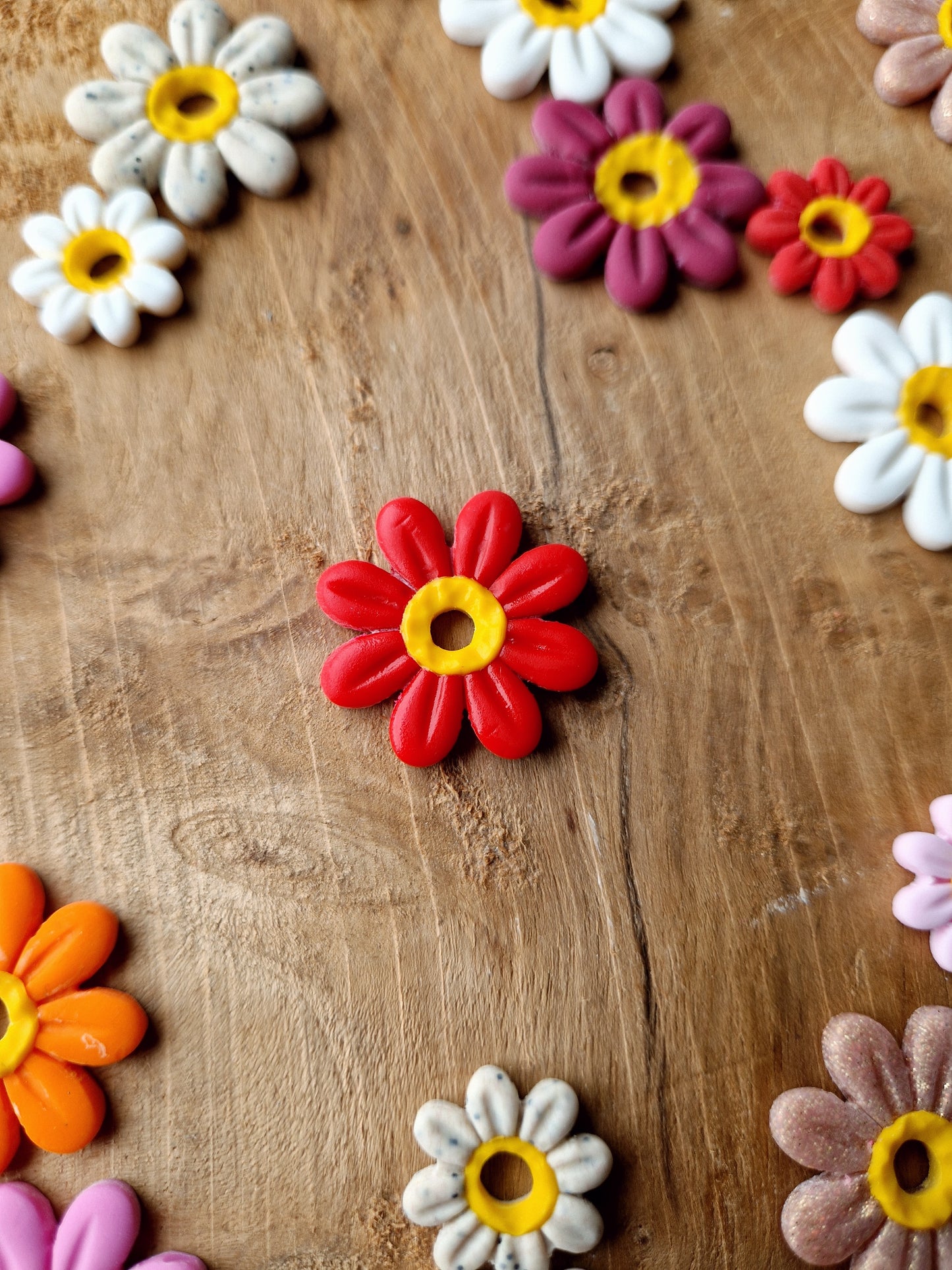 Pampilles "Pâquerettes 🌼" (sans créoles).