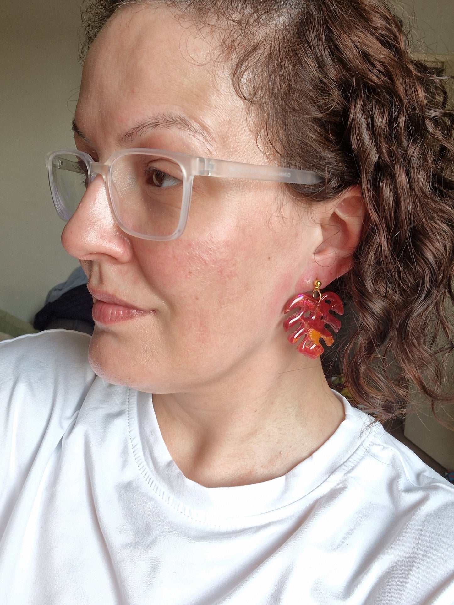 Boucles "Monstera"