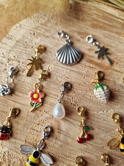 Charms breloque printemps / été 🐞🐝🐚🌸