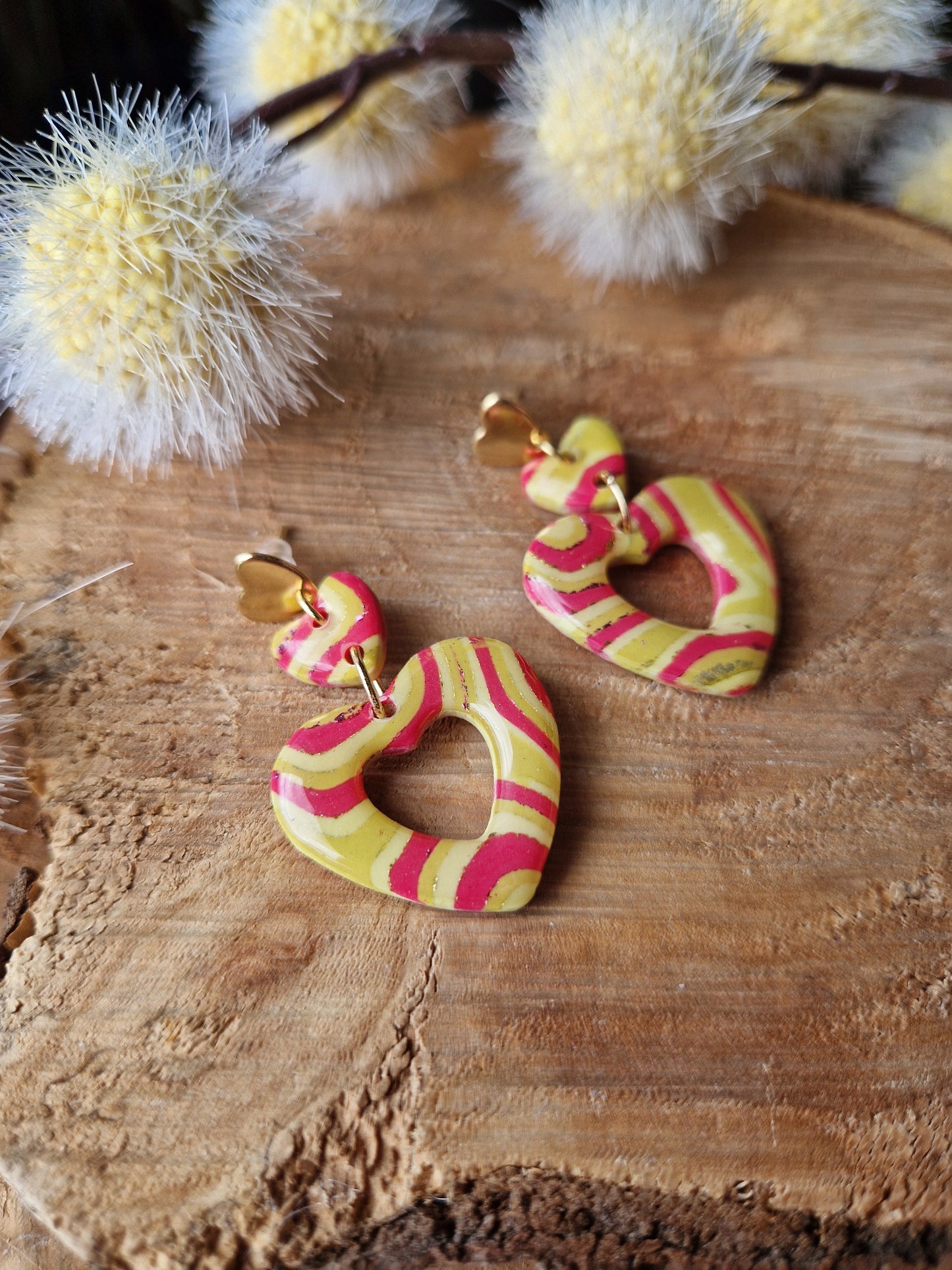 Boucles "Trio de cœurs 💕 "