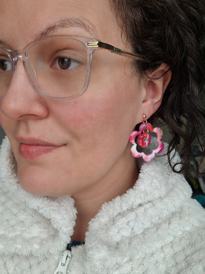 Boucles "Duo de 🌸" (réservée Lucie)