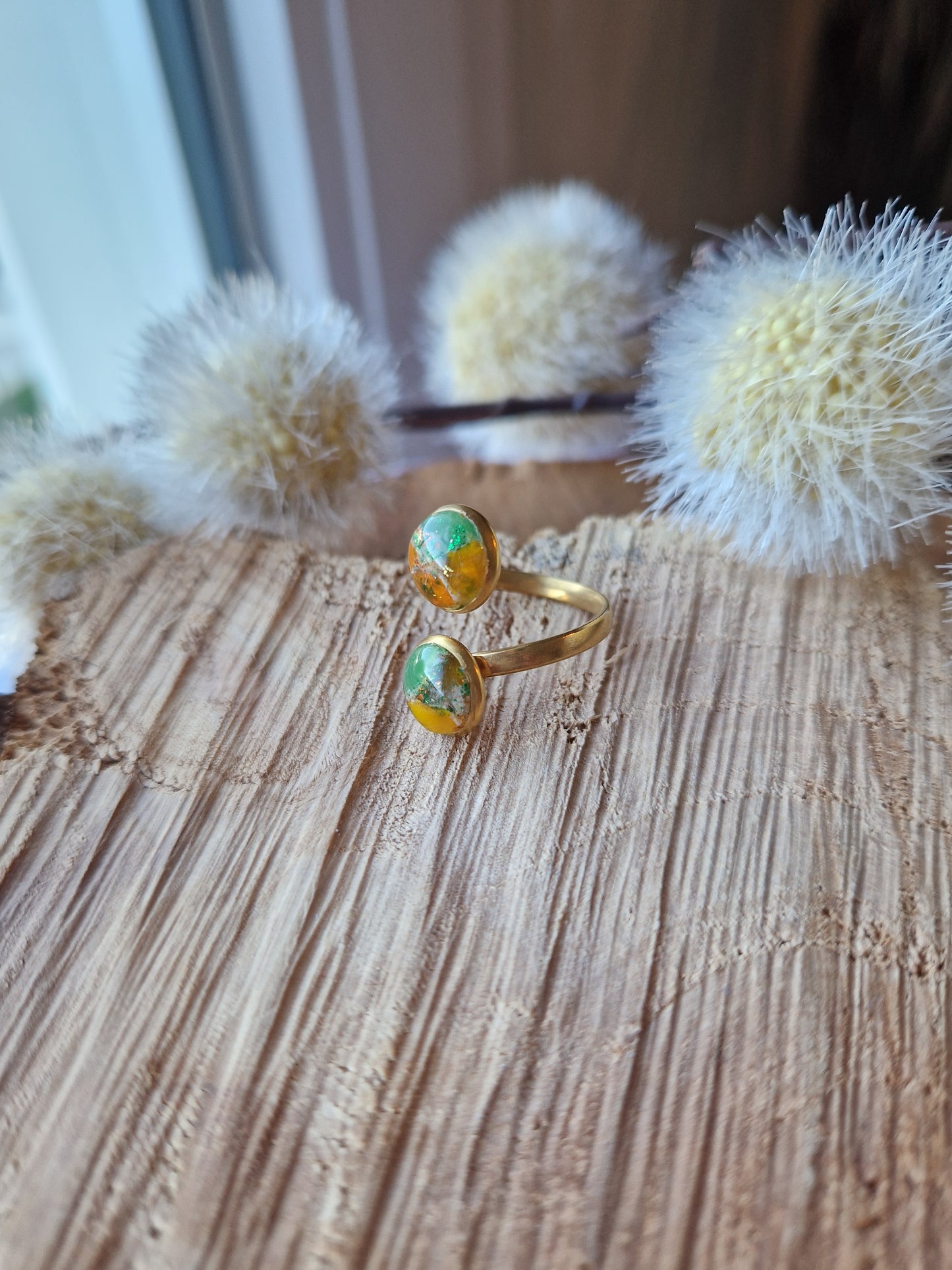 Bague ajustable "Citrus 🍋🍊🍋‍🟩"