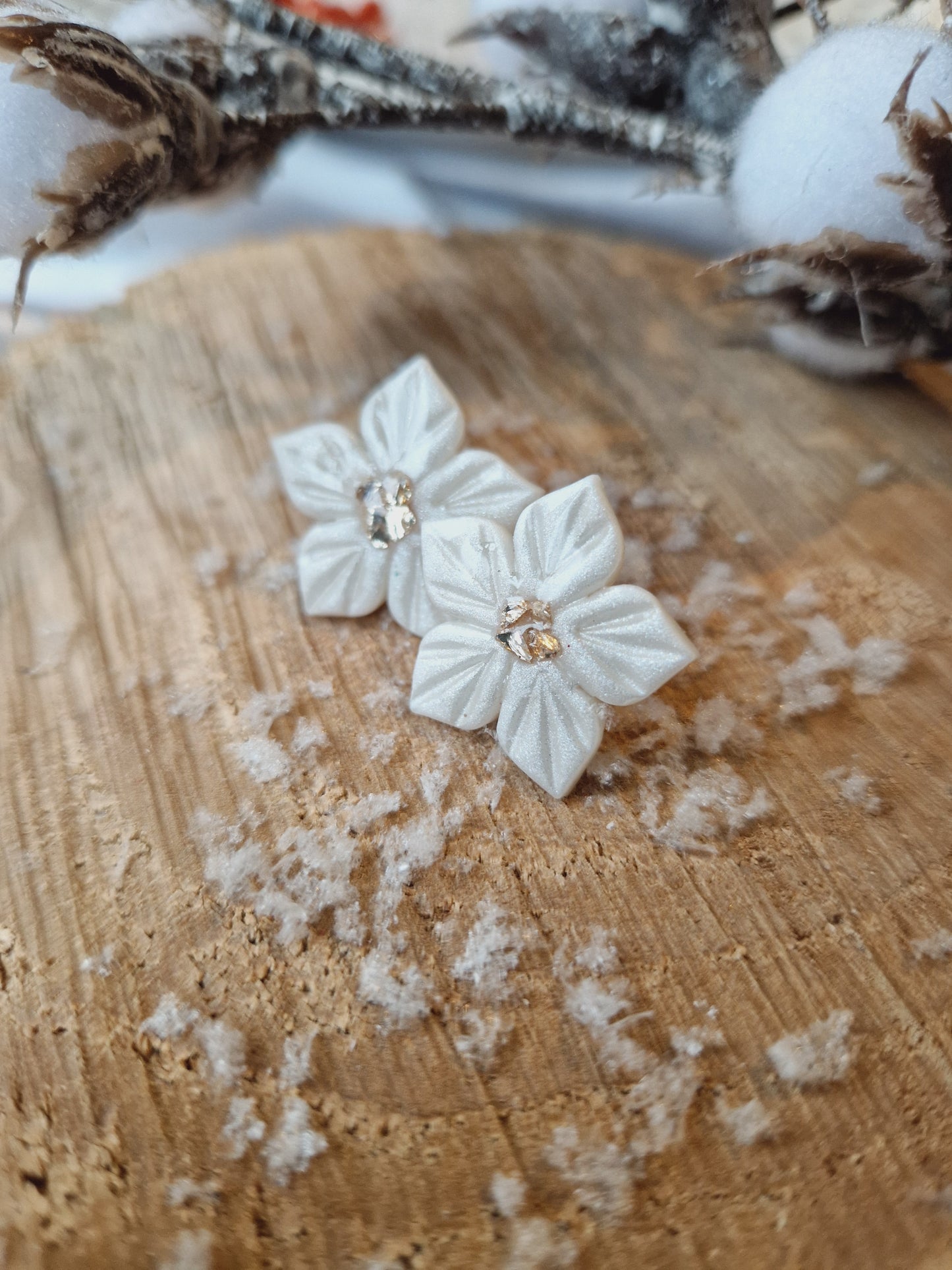 Puces moyennes "Fleurs de Noël "