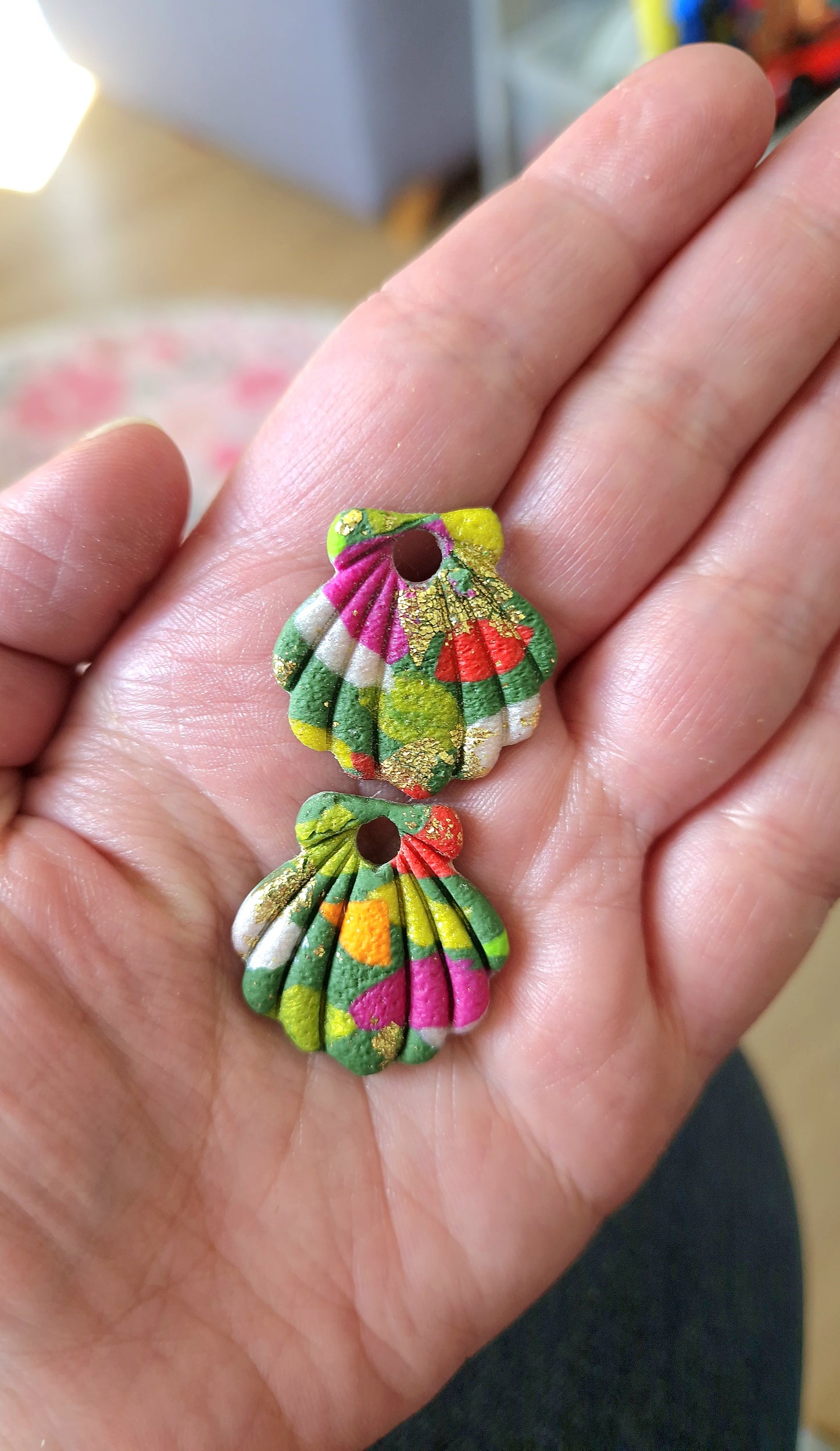 Pampilles "Tropical Summer 🌺🦜" (vendues sans créoles).