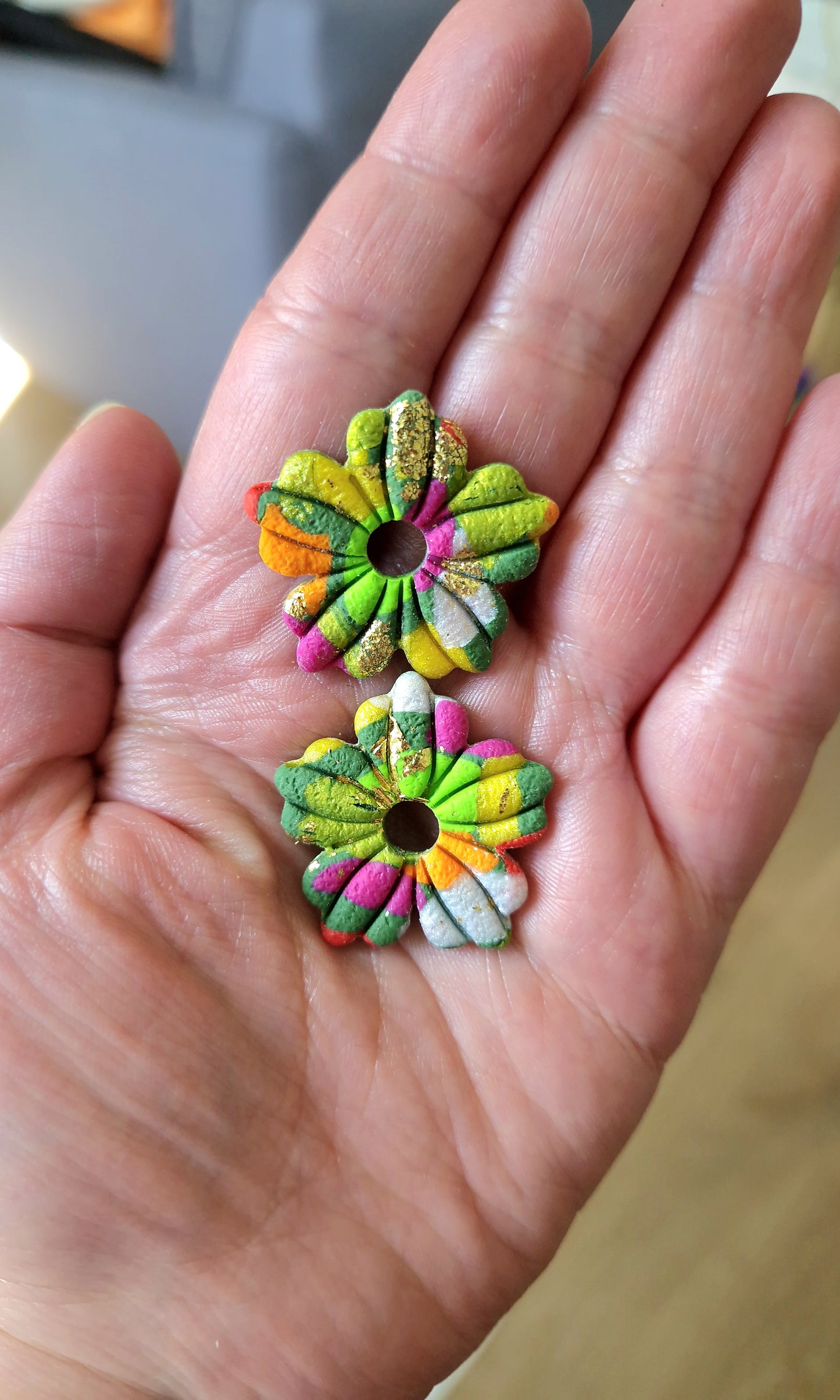 Pampilles "Tropical Summer 🌺🦜" (vendues sans créoles).