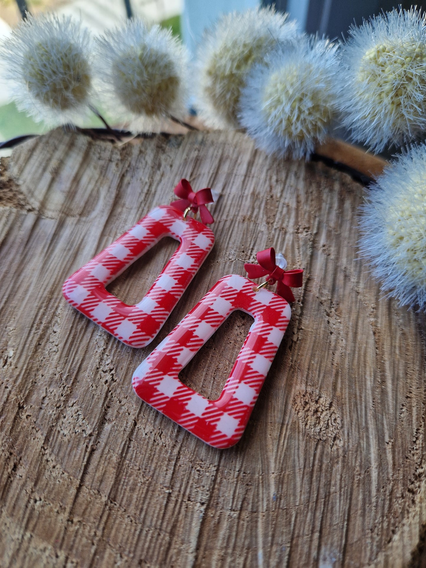 Boucles "Sophia" Vichy ❤️🎀