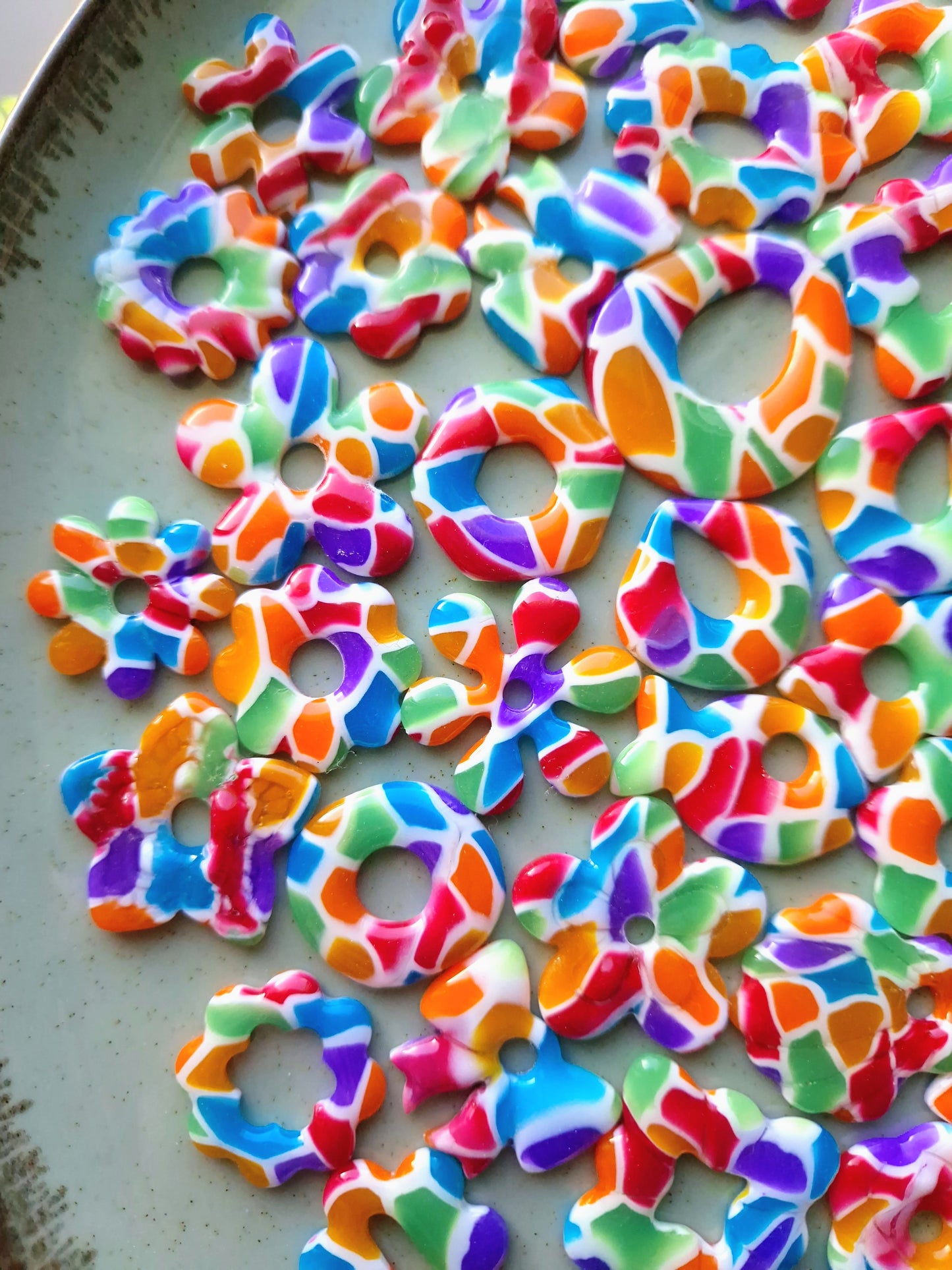 Pampilles "Bonbons acidulés 🍭" (sans créoles) finition brillante.