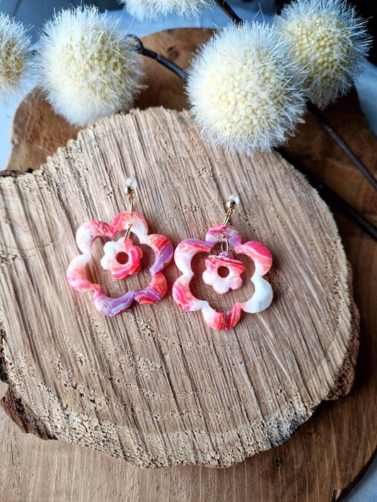 Boucles "Duo de fleurs 🌸"