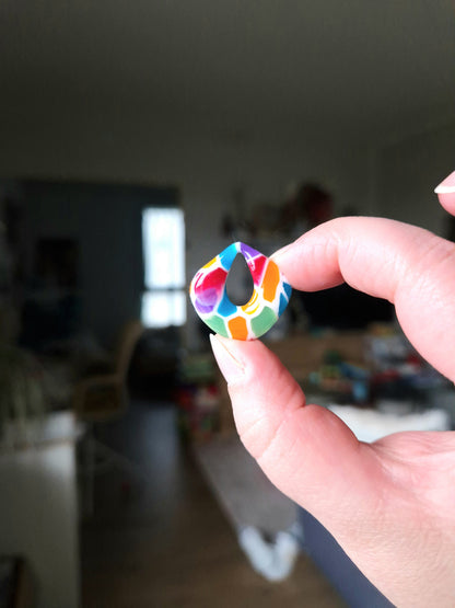 Pampilles "Bonbons acidulés 🍭" (sans créoles) finition brillante.