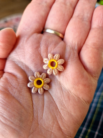 Pampilles "Pâquerettes 🌼" (sans créoles).