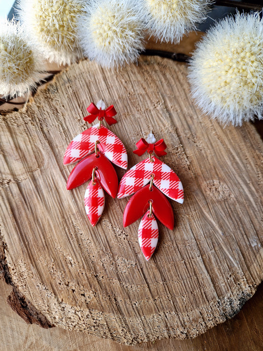 Boucles "Cléa" Vichy ❤️🎀