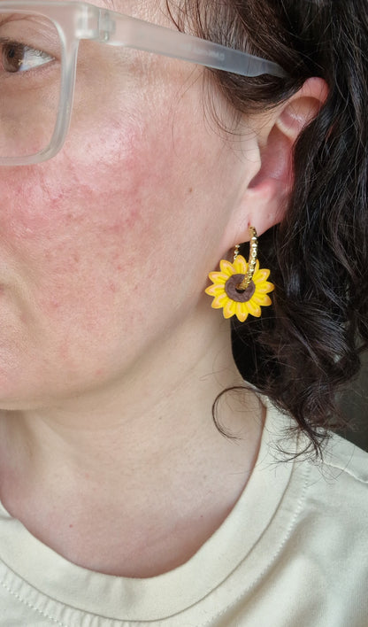Pampilles "Tournesols 🌻"(Sans créoles).