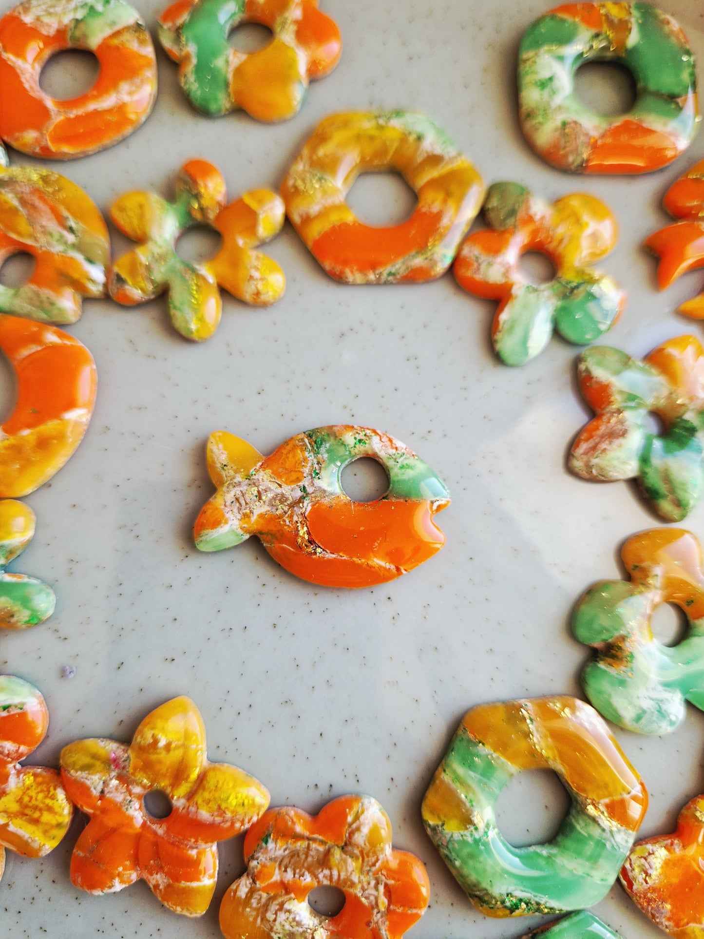 Pampilles "Citrus" 🍋🍊🍋‍🟩 (sans créoles).