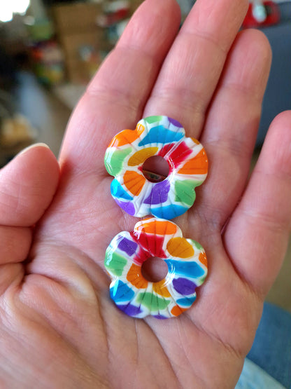 Pampilles "Bonbons acidulés 🍭" (sans créoles) finition brillante.