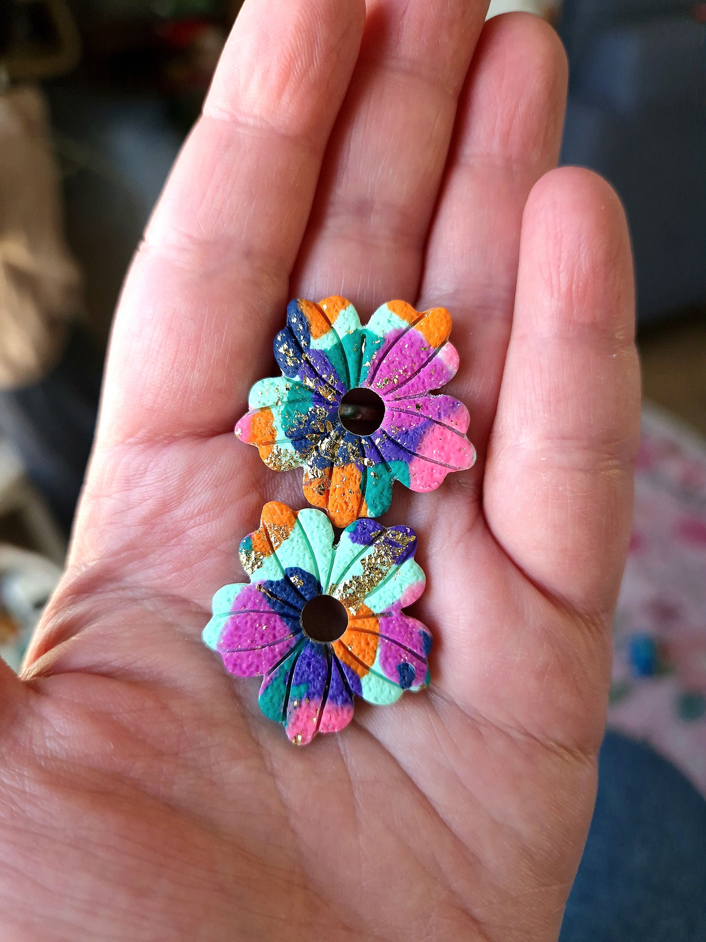 Pampilles "Éclats de printemps" 🌼✨️💐(sans créoles).