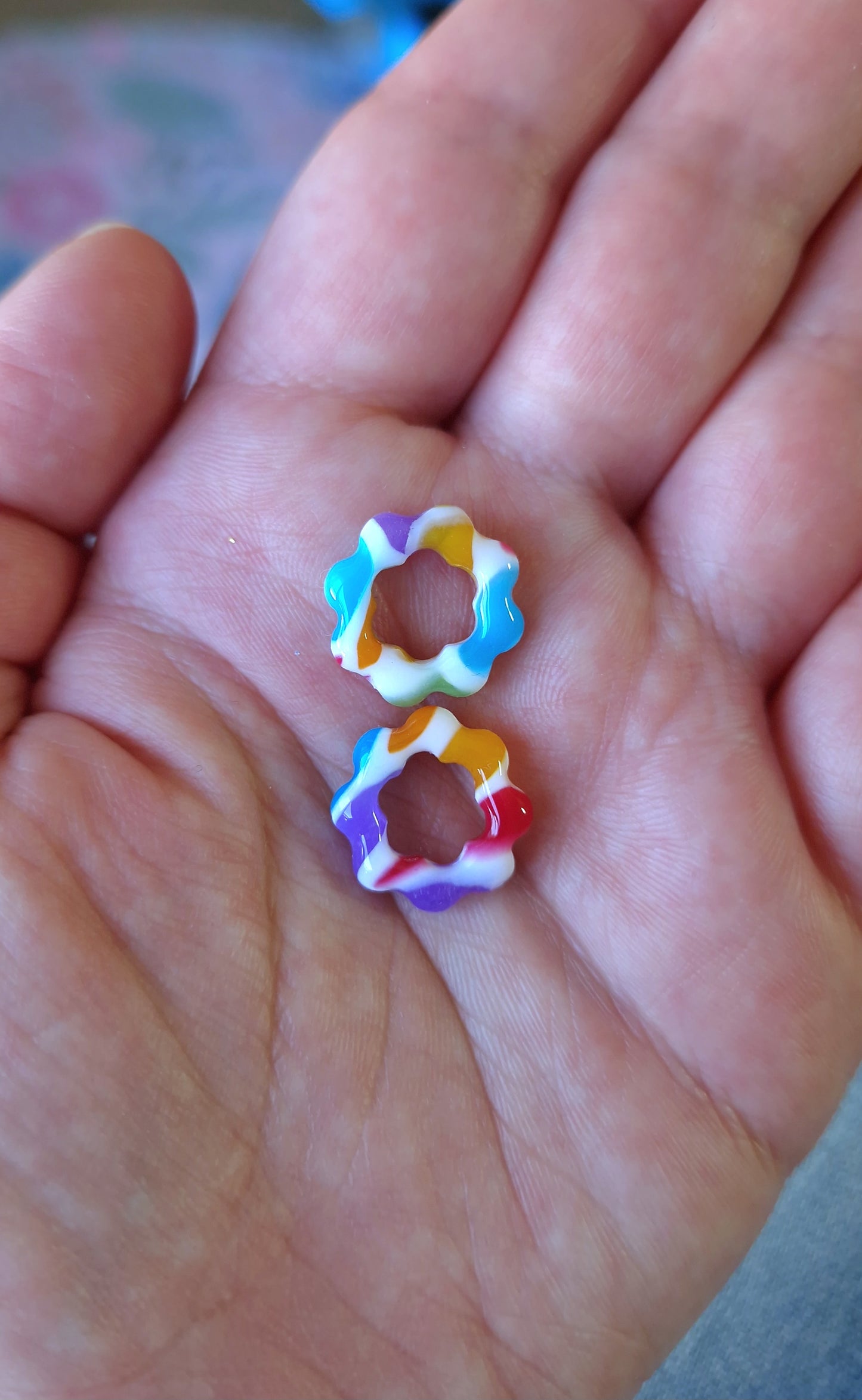 Minies Pampilles "Bonbons acidulés 🍭" (sans créoles) finitions brillante.