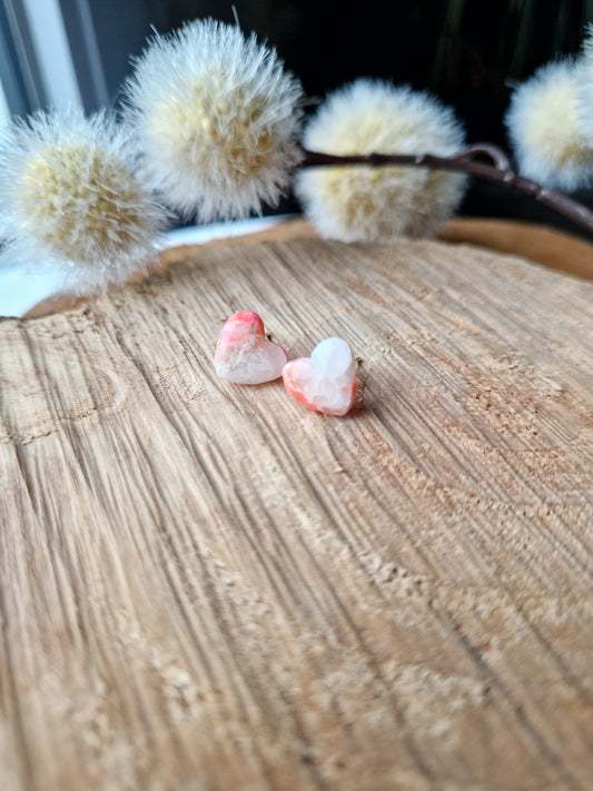 Puces "Cœurs ❤️🩷" 1 cm.