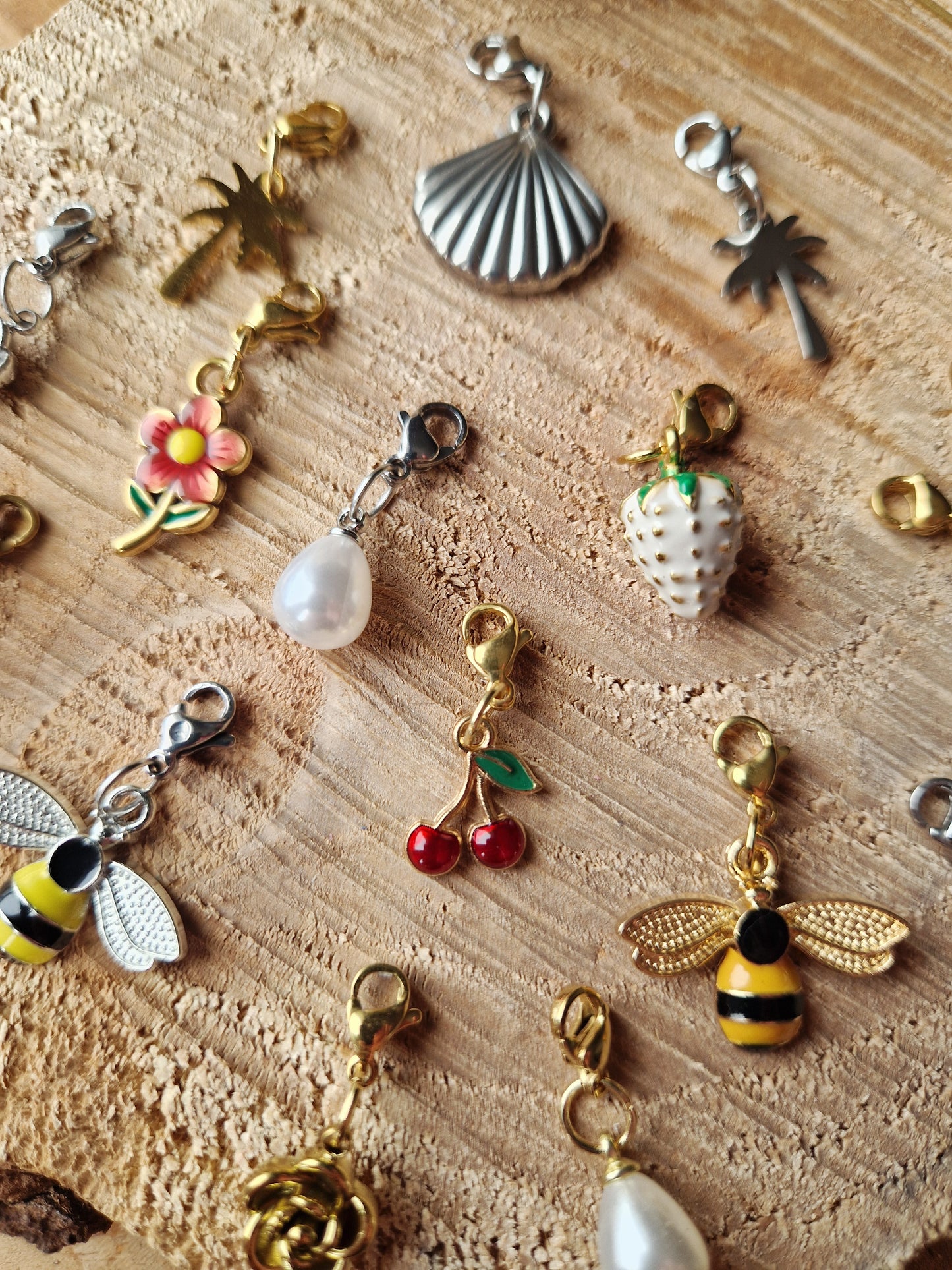 Charms breloque printemps / été 🐞🐝🐚🌸