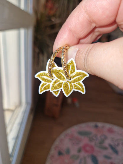 Pampilles "Fleur de Lys" (vendues sans créoles).