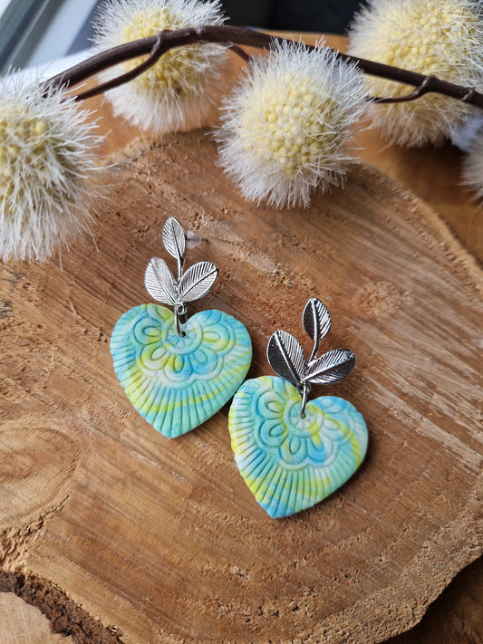 Boucles "Coeur mandala"
