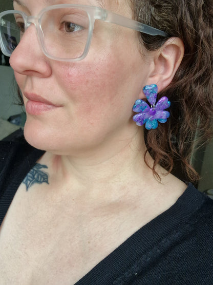 Boucles "Fleurs pétale"