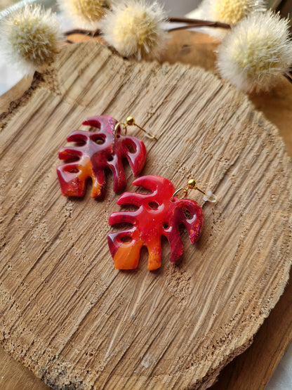 Boucles "Monstera"