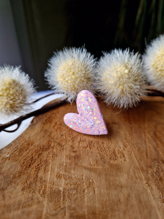 Pin's rose pailleté 🩷