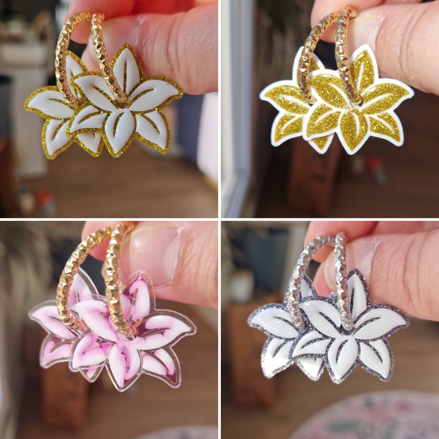 Pampilles "Fleur de Lys" (vendues sans créoles).
