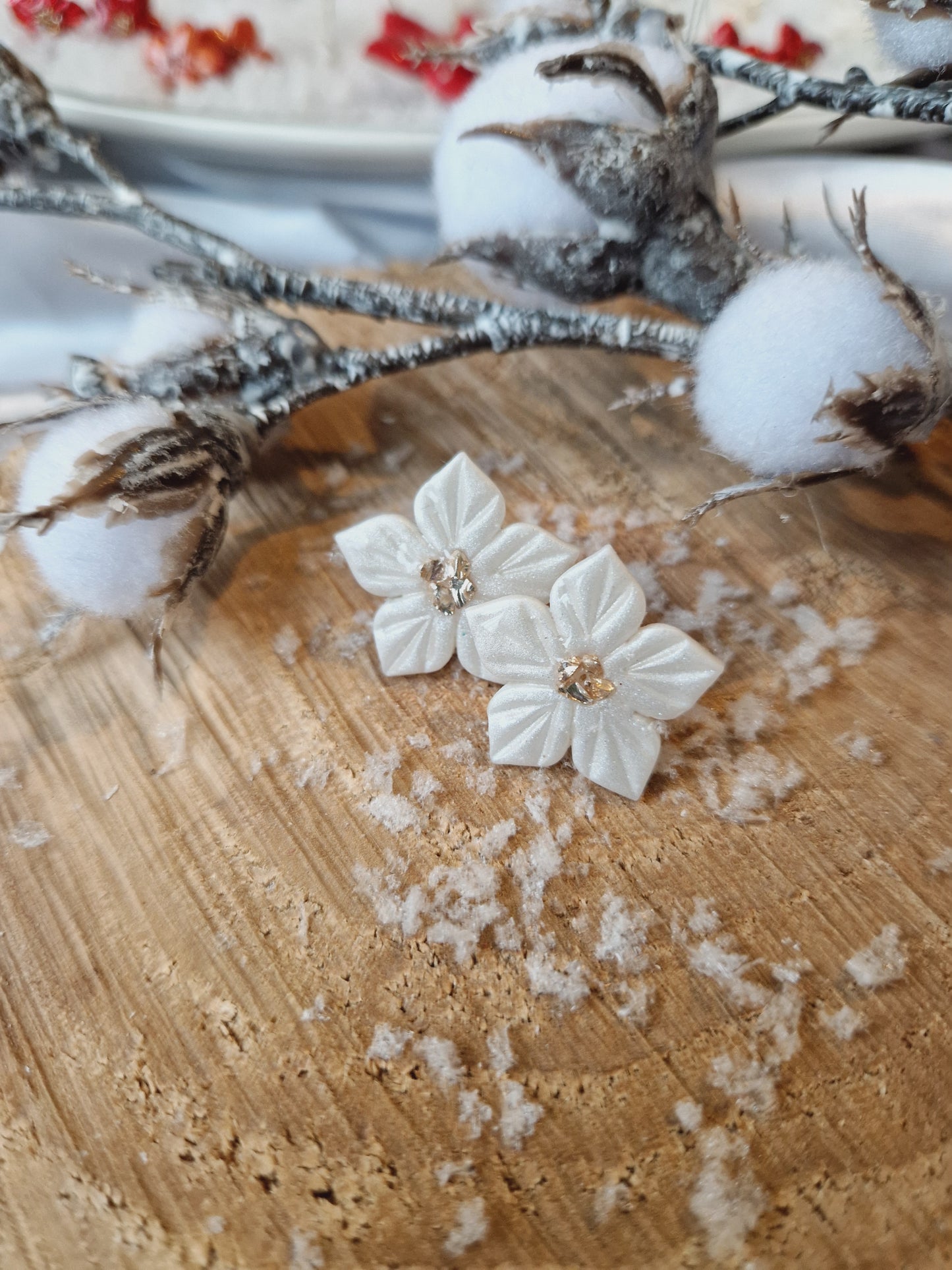 Puces moyennes "Fleurs de Noël "