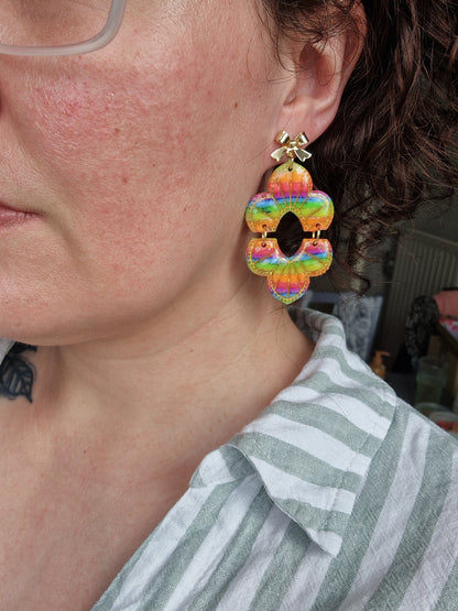 Boucles "Anissa" Rainbow 🌈