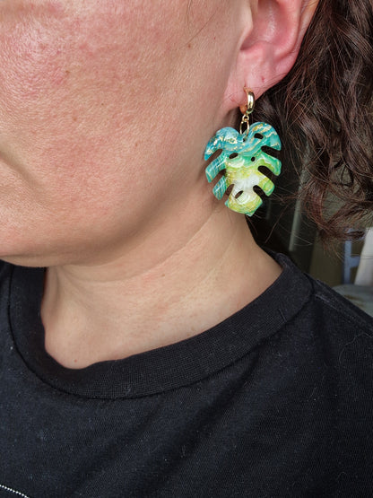 Boucles "Monstera"