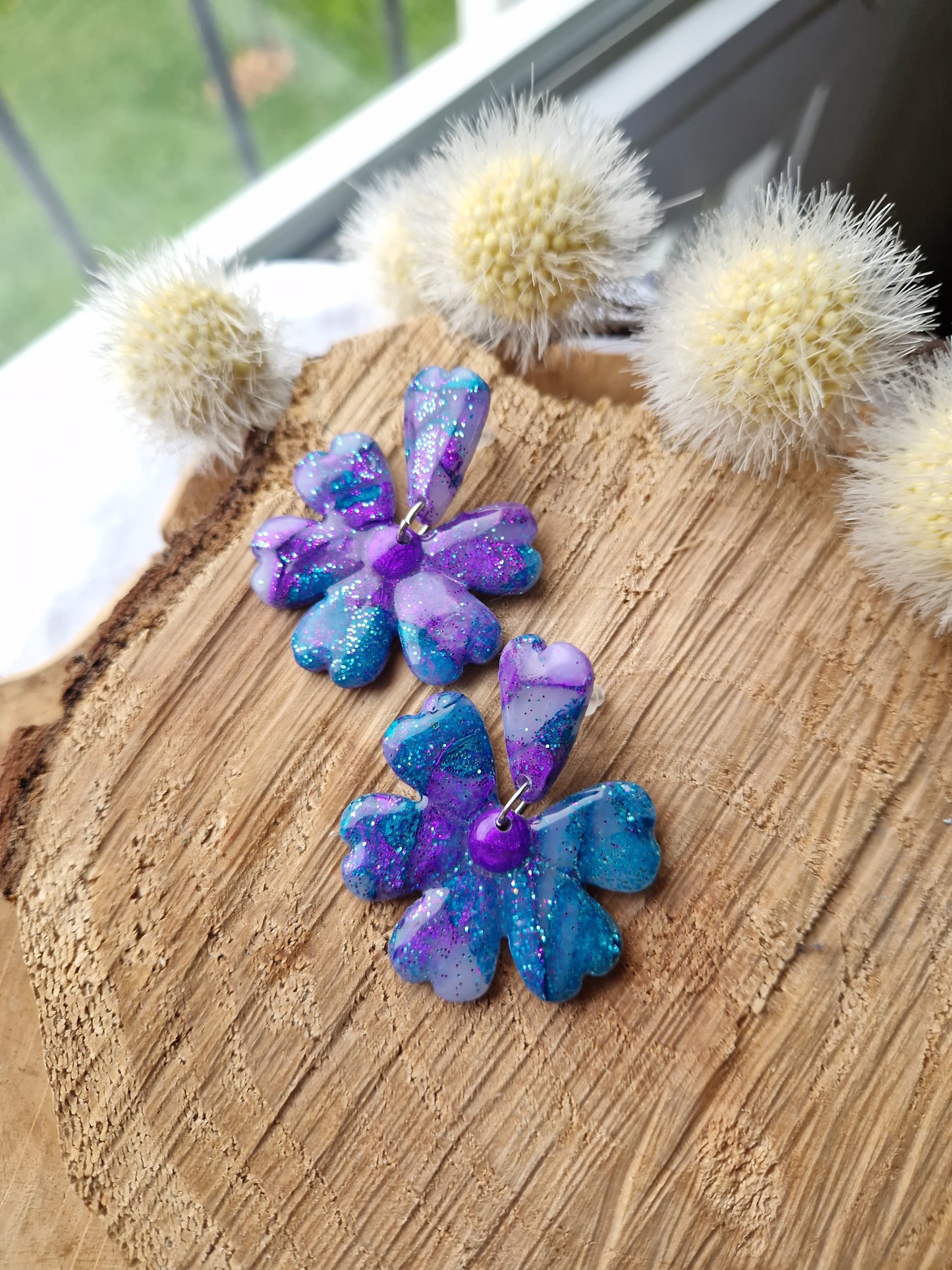 Boucles "Fleurs pétale"