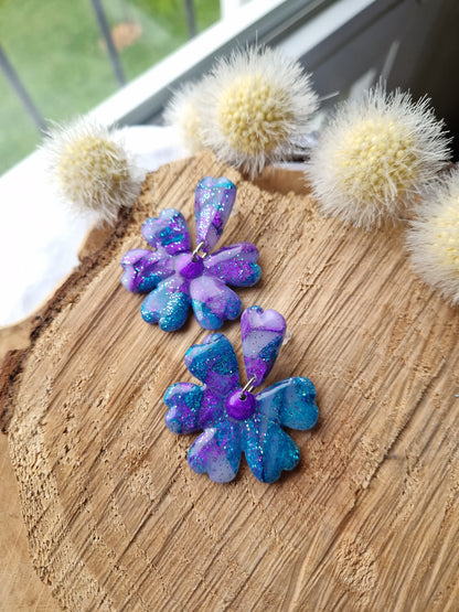 Boucles "Fleurs pétale"