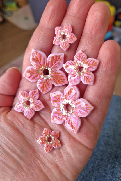 Pampilles "Fleurs de Noël" (sans créoles).