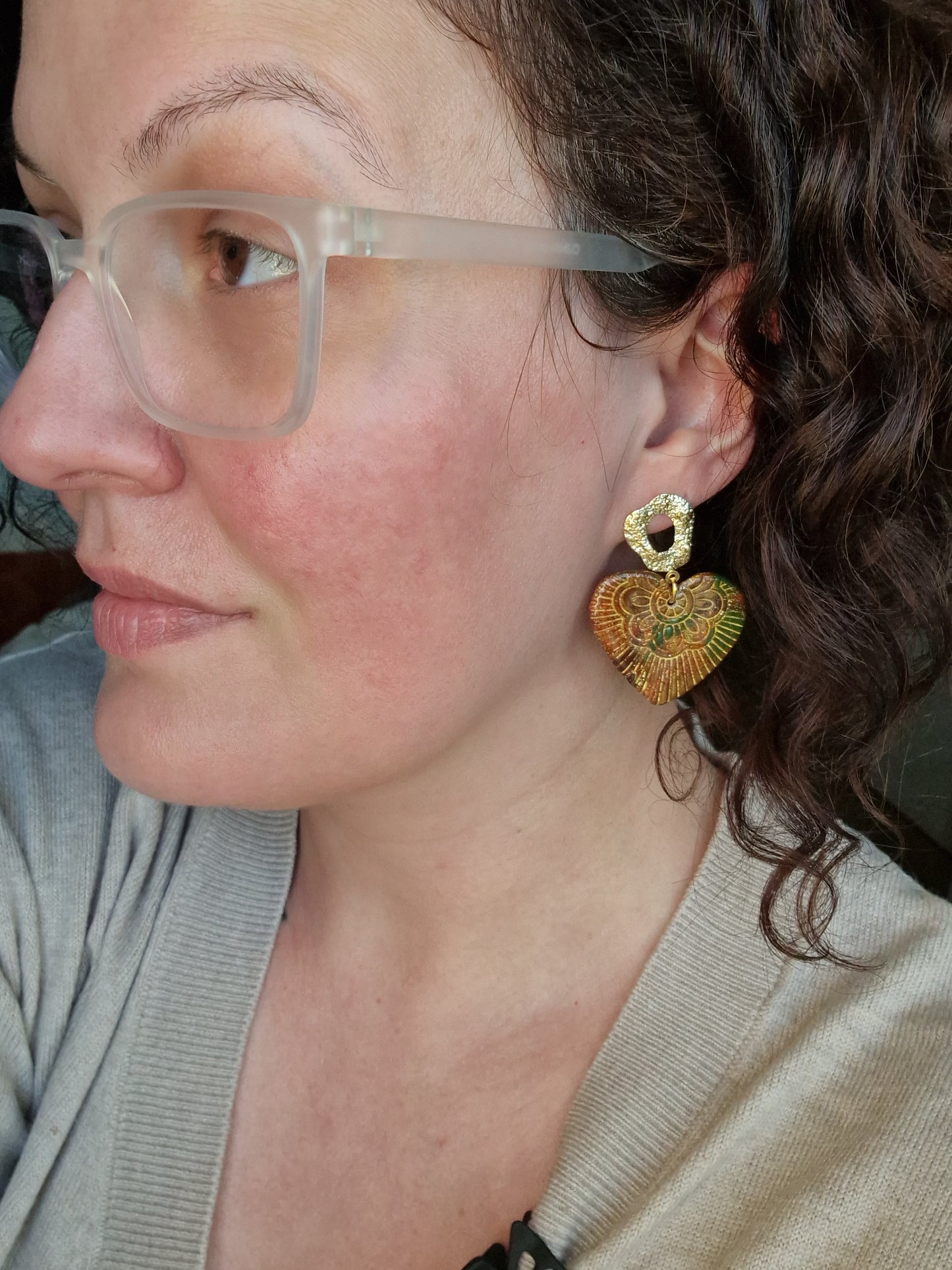 Les boucles "Coeur Mandala 🤎"