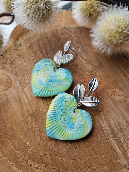Boucles "Coeur mandala"