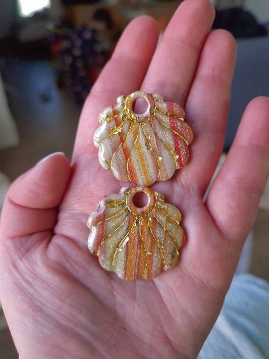 Pampilles "Océane 🐚" (sans créoles) finition brillante.