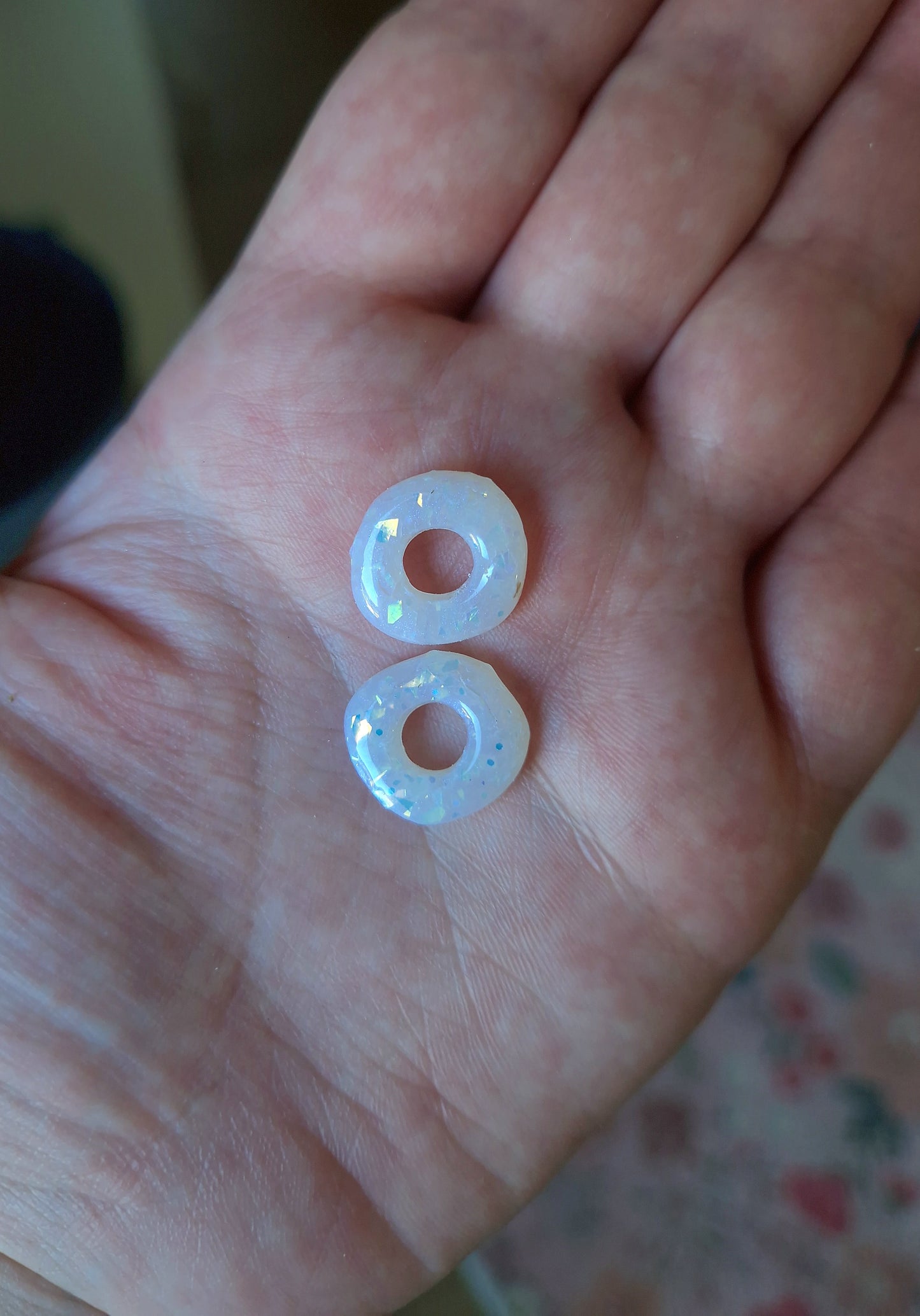 Minies pampilles "Opale ✨️" (sans créoles) finition brillante.
