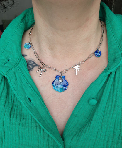 Collier "Lagon 💚🩵💙"