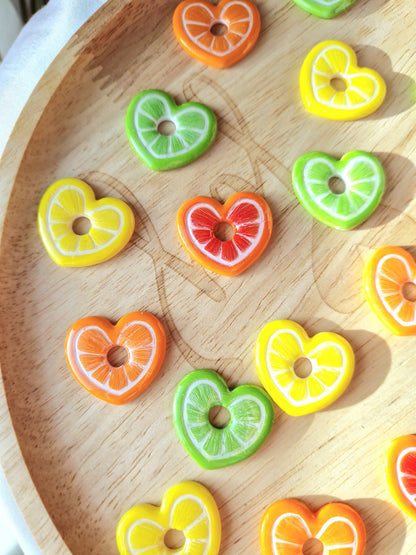 Pampilles "Agrumes 🍊🍋🍋‍🟩" (vendues sans créoles).