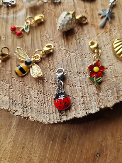 Charms breloque printemps / été 🐞🐝🐚🌸