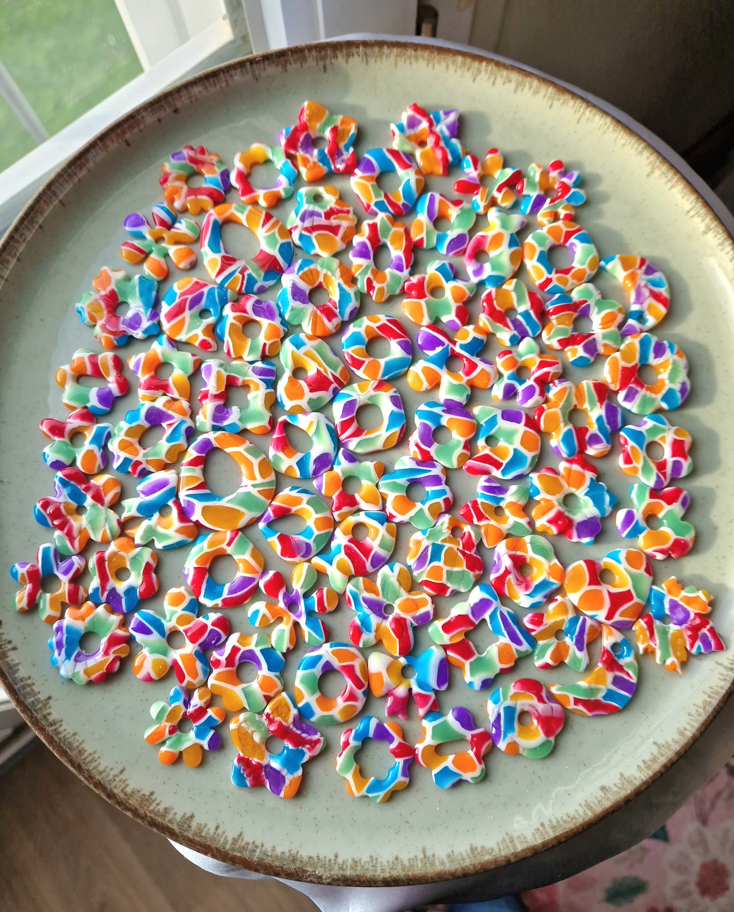 Pampilles "Bonbons acidulés 🍭" (sans créoles) finition brillante.