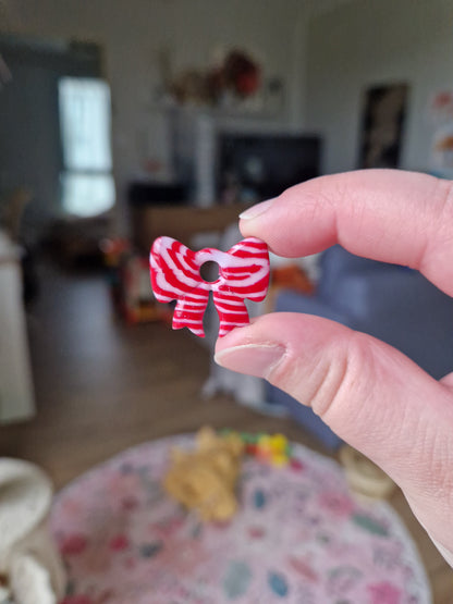 Pampilles "Sucre d'orge 🍬" (sans créoles) finition brillante.