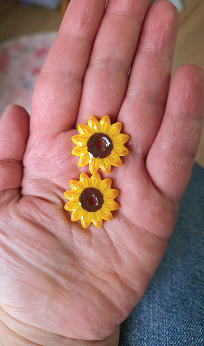 Pampilles "Tournesols 🌻"(Sans créoles).