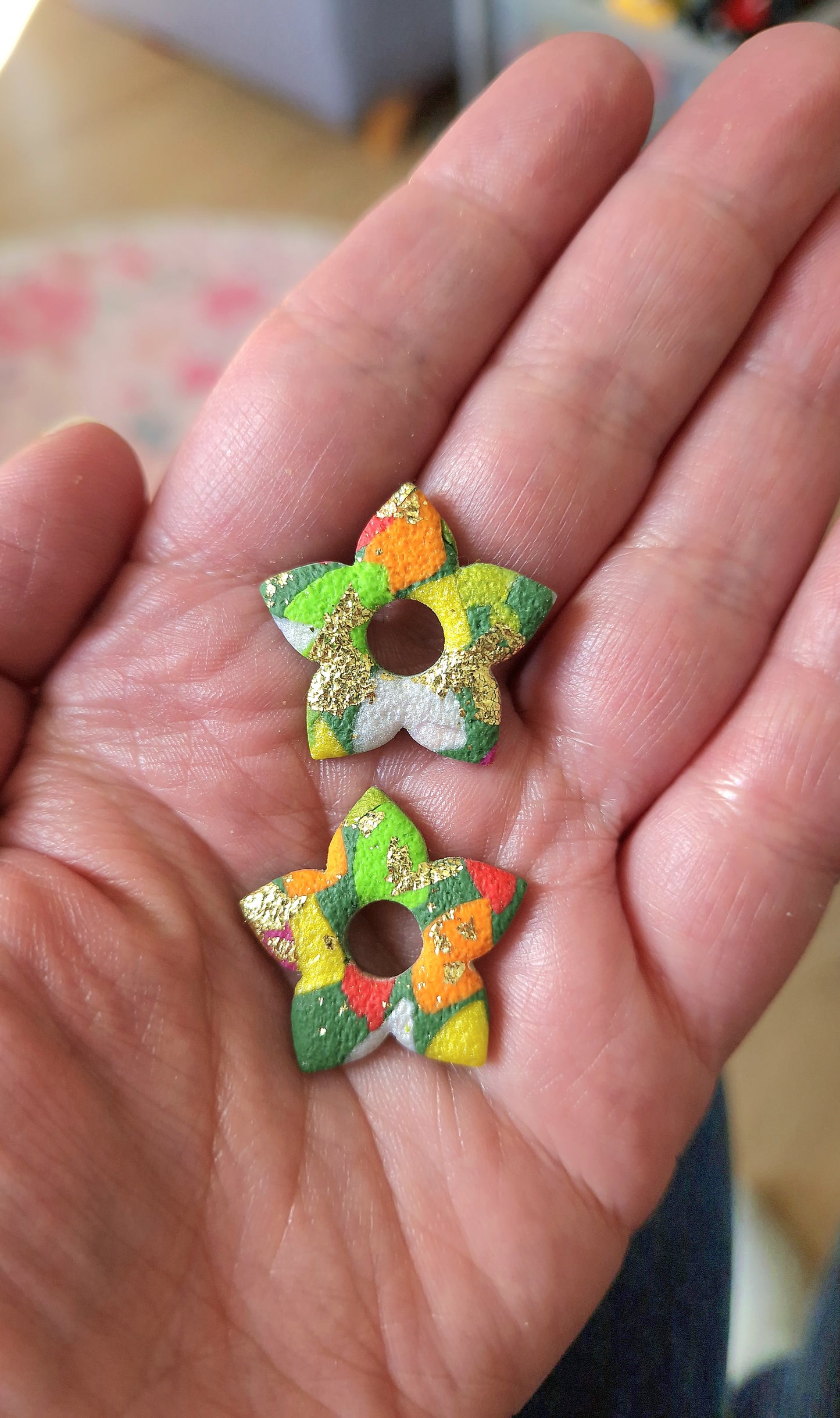 Pampilles "Tropical Summer 🌺🦜" (vendues sans créoles).